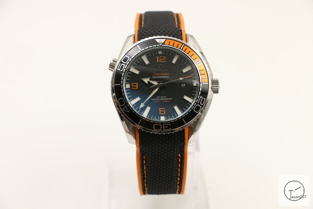 Omega Seamaster Planet Ocean Automatic Movement Black Orange Bezel Rubber Strap OM2965140