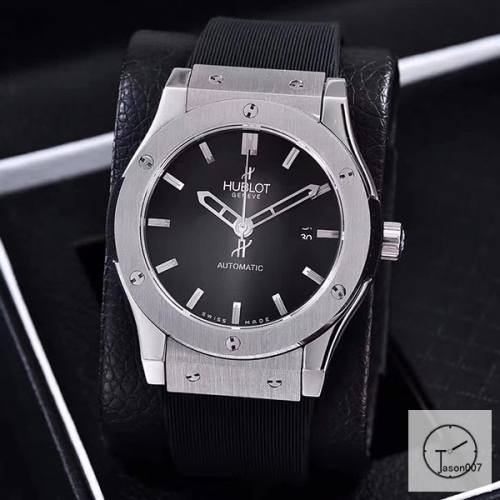 Hublot Classic Fusion Brown Dial Case Stainless steel Case Automatic Mechincal Movement Rubber Strap Geneva Glass Back Leather Men's Watch HUXH261059802530