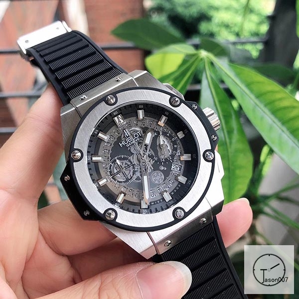 Hublot Big Bang Ferrari Unico Case Stainless steel Quartz chronograph Leather Strap Geneva Date Men's Watch HUBX496502520