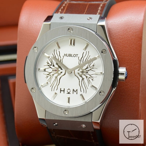 Hublot Fusion Skeleton Dial Case Stainless steel Automatic Mechincal Movement Rubber Strap Geneva Glass Back Men's Watch HUBH364309802530