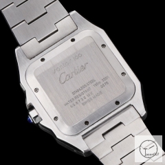 Cartier Santos 100 XL Case White Dial Diamond Bezel Quartz Movement Stainless Mens Watch Fh2950525880