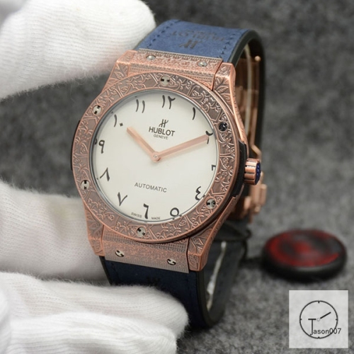 Hublot Fusion Carving Case Stainless steel Automatic Mechincal Movement Rubber Strap Geneva Glass Back Men's Watch HUBX399702580