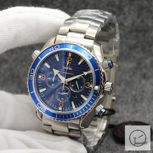 Omega Seamaster Skyfall 007 Blue Dial Limited Edition Quantum Of Solace Planet Ocean Black Dial Quartz Chronograph Function Stainless Steel OM268785620