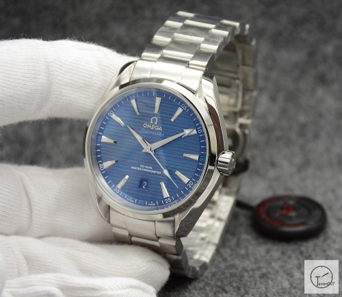 Omega Seamaster Blue Dial Automatic Movement Glass Back Stainless Steel OM26783480