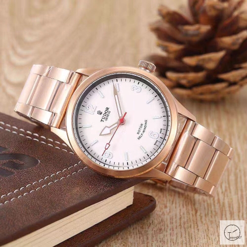 Tudor Heritage Ranger Silver Dial Rose Gold Case Automatic Mechincal Movement Stainless Steel 70330N-95740 Pre-Owned Stainless Steel Strap Mens Wristwatches TUF26544785450