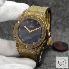 Hublot Fusion Carving Case Stainless steel Automatic Mechincal Movement Rubber Strap Geneva Glass Back Men's Watch HUBX399102580
