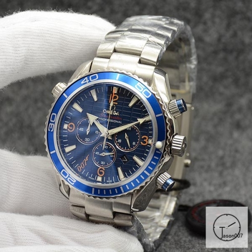 Omega Seamaster Skyfall 007 Blue Dial Limited Edition Quantum Of Solace Planet Ocean Black Dial Quartz Chronograph Function Stainless Steel OM268675620