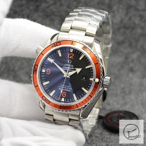 Omega Seamaster 007 Limited Black Dial Orange Bezel Automatic Movement Glass Back Stainless Steel OM26786420