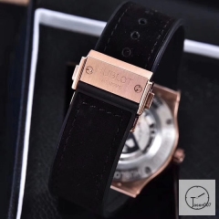 Hublot Classic Fusion Brown Dial Everose Stainless steel Case Automatic Mechincal Movement Rubber Strap Geneva Glass Back Rubber Men's Watch HUXH261149802530