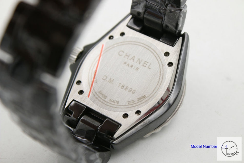 Chanel J12 Black Dial 33MM Size Ceramic Watch Quartz Battery Movement Womens Watches CHA1273785600