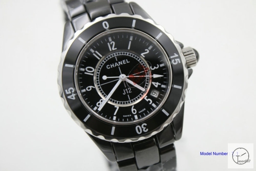 Chanel J12 Black Dial 33MM Size Ceramic Watch Quartz Battery Movement Womens Watches CHA1273785600