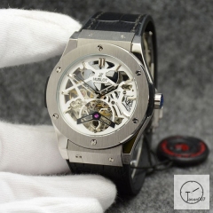 Hublot Fusion Skeleton Dial Case Stainless steel Automatic Mechincal Movement Rubber Strap Geneva Glass Back Men's Watch HUBX3616802530