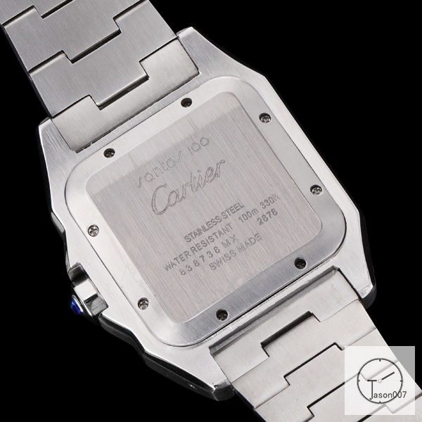 Cartier Santos 100 XL Two Tone Case White Dial Quartz Movement Stainless Mens Watch Fh29852525830