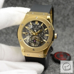 Hublot Fusion Skeleton Dial Case Stainless steel Automatic Mechincal Movement Rubber Strap Geneva Glass Back Men's Watch HUBX362109802530