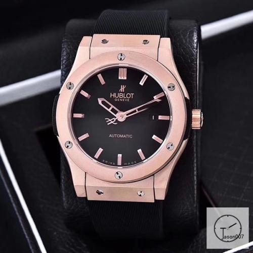 Hublot Classic Fusion White Dial Everose Stainless steel Case Automatic Mechincal Movement Rubber Strap Geneva Glass Back Rubber Men's Watch HUXH261199802530