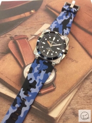 BELL ROSS Blue Dial Automatic Movement Camouflage Rubber Strap Skip To The Beginning Of The Images Gallery BELL AND ROSSDiver Automatic Blue Dial Men's Watch BR0392-D-BU-ST/SRB B298356560