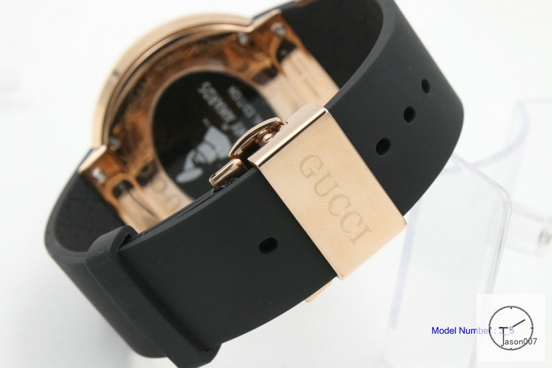 Gucci I-GUCCI Digital Display Dial Rubber Strap RoseGold case GU21454960