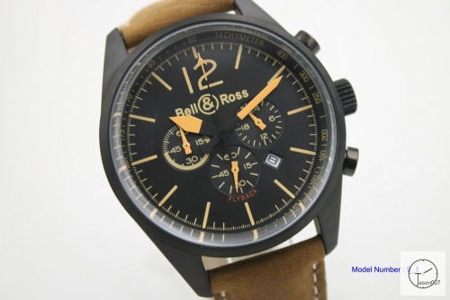 BELL ROSS BR V3 Flyback Black Dial Black Case Quartz Chronograph Stopwatch Leather Strap Skip To The Beginning Of The Images Gallery BELL AND ROSS Diver Leather Strap B21074656530