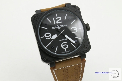 BELL ROSS BR B3-92 Black Dial Automatic Mechincal Movement Leather Strap Skip To The Beginning Of The Images Gallery BELL AND ROSS Diver Leather Strap B21069656530