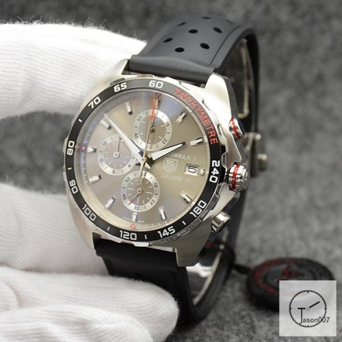 Tag Heuer Caliber 16 Quartz Chronograph Tachymeter Grey Dial Men's Watch AHG29568995850