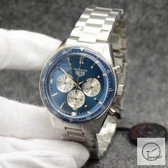 Tag Heuer Autavia Date Quartz Chronograph Tachymeter Blue Dial Men's Watch AHG27115695890