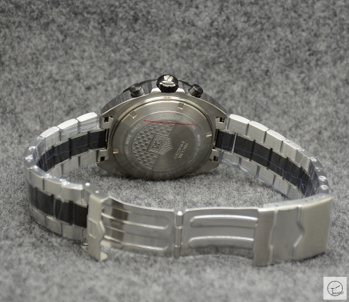 Tag Heuer Carrera F1 Silver Dial Quartz Chronograph Function Blue Two Tone Ceramic Strap Mens Watch ATGH249395850