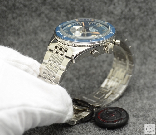 Tag Heuer Autavia Date Blue Dial Quartz Chronograph Tachymeter Stainless Steel Men's Watch AHG28575695890