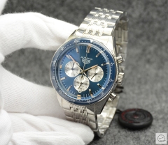 Tag Heuer Autavia Date Blue Dial Quartz Chronograph Tachymeter Stainless Steel Men's Watch AHG28575695890