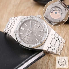 Audemars Piguet Royal Oak Offshore Diamond Original Clasp Silver Gray Dial 42mm Cal.2813 Automatic Movement Back Glass 42mm Men's Watch AU35898680