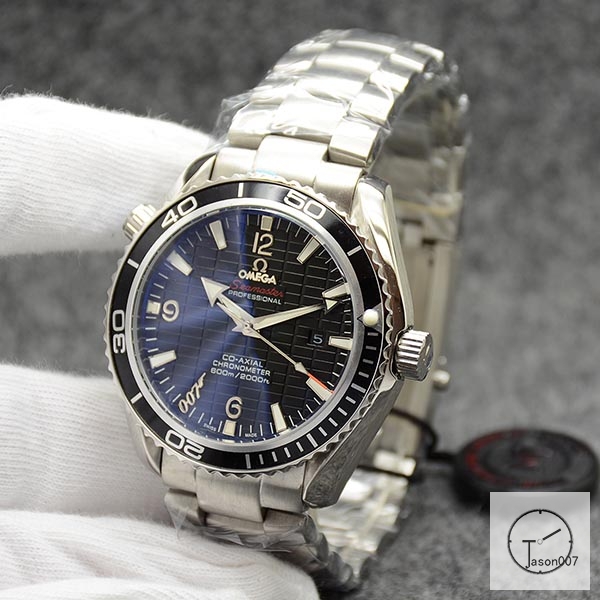 Omega Seamaster 007 Limited Black Dial Orange Bezel Automatic Movement Glass Back Stainless Steel OM26786420