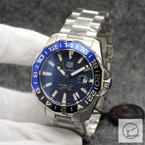 Tag Heuer Aquaracer GMT Batman Blue Dial Autimatic Mechincal Movement Stainless Steel Strap Original Clasp Men's Watch AHG238785695820