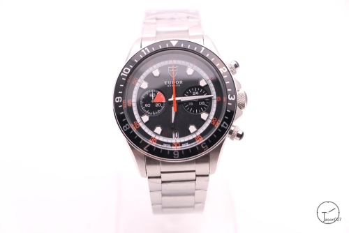 Tudor Heritage Quartz Chronograph 70330N-95740 Pre-Owned Stainless Steel Mens Wristwatches TUF25864785450