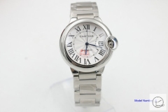 Cartier blue balloon W69008Z3 Silver 39mm Sapphire Glass Men's Cal.2813 Automatic Movement High Quality Watch CAR2100360