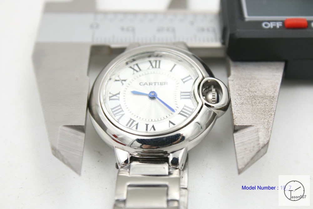 Cartier blue balloon 31mm 18k Silver Men's Quartz Movement High Quality Women Watch CAR1100780