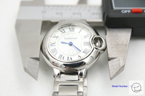 Cartier blue balloon 31mm 18k Silver Men's Quartz Movement High Quality Women Watch CAR1100780