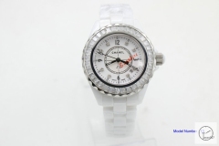 Chanel J12 Silver Dial Squar Diamond Bezel 33MM Size Ceramic Watch Quartz Battery Movement Womens Watches CHA2279785600