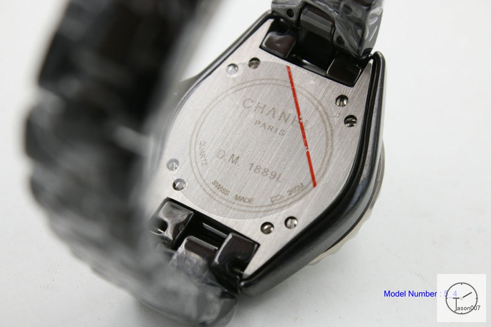 Chanel J12 Black Dial Diamond Bezel 33MM Size Ceramic Watch Quartz Battery Movement Womens Watches CHA1268885600