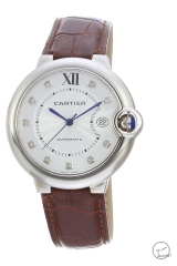 Cartier blue balloon 40mm Brown Leather stainless steel Men's Automatic Movement Date AAA Quality Diamond Dial Men Watch CAR2101340