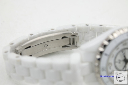 Chanel J12 Silver Dial 38MM Size Ceramic Watch Quartz Battery Movement Womens Watches CHA1275785600