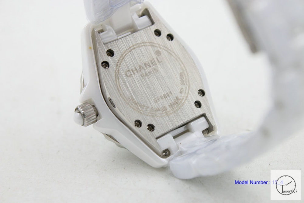 Chanel J12 Silver Dial Squar Diamond Bezel Limited 33MM Size Ceramic Watch Quartz Battery Movement Womens Watches CHA2280785600