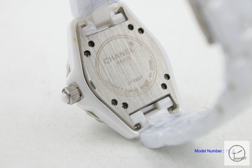 Chanel J12 Silver Dial Squar Diamond Bezel Limited 33MM Size Ceramic Watch Quartz Battery Movement Womens Watches CHA2280785600