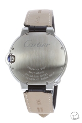 Cartier blue balloon 40mm Black Leather Silver Men's Automatic Movement Date AAA Quality Men Watch CAR3100900