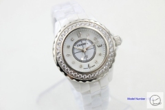 Chanel J12 Silver Dial Squar Diamond Bezel Limited 33MM Size Ceramic Watch Quartz Battery Movement Womens Watches CHA2280785600