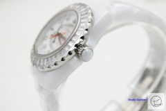 Chanel J12 Silver Dial Squar Diamond Bezel 33MM Size Ceramic Watch Quartz Battery Movement Womens Watches CHA2279785600