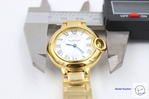 Cartier blue balloon 31mm 18k Gold Men's Quartz Movement High Quality Women Watch CAR2100700