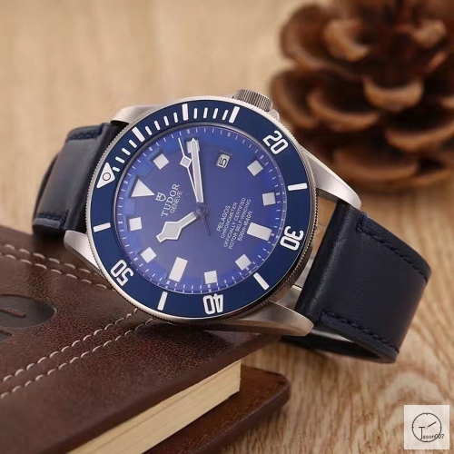 Tudor Pelagos Blue Dial Automatic Mechincal Movement Stainless Steel 70330N-95740 Pre-Owned Stainless Steel os Stainless Blue Leather Strap Mens Wristwatches TUF26765785450