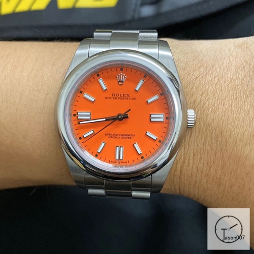 Rolex Oyster Perpetual 39 Orange dial and an Oyster bracelet Automatic Movement AAU1264581679410