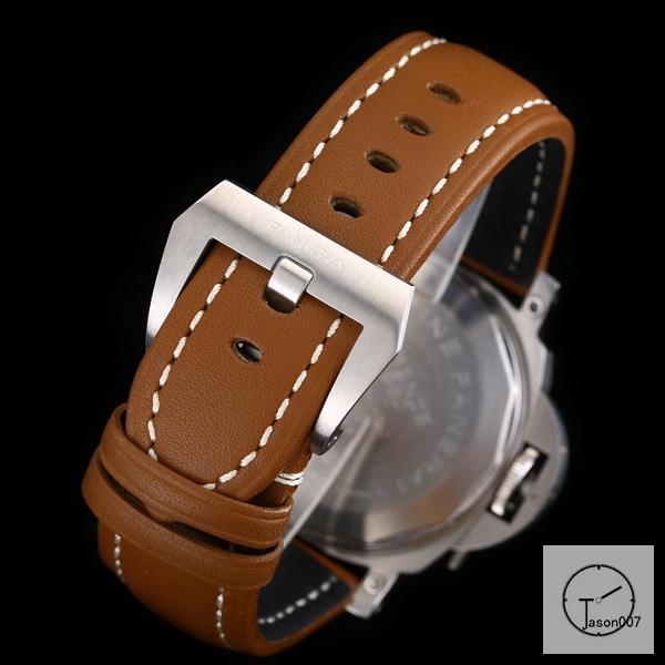 PANERAI LUMINOR POWER RESERVE Silver Dial 47MM PAM00423 Automatic Mechical Brown Leather Strap Mens Watches ADFC38005480