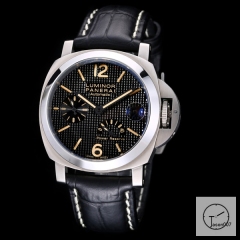 PANERAI LUMINOR POWER RESERVE - 47MM PAM00423 Automatic Mechical Black Leather Strap Mens Watches ADFC37985480