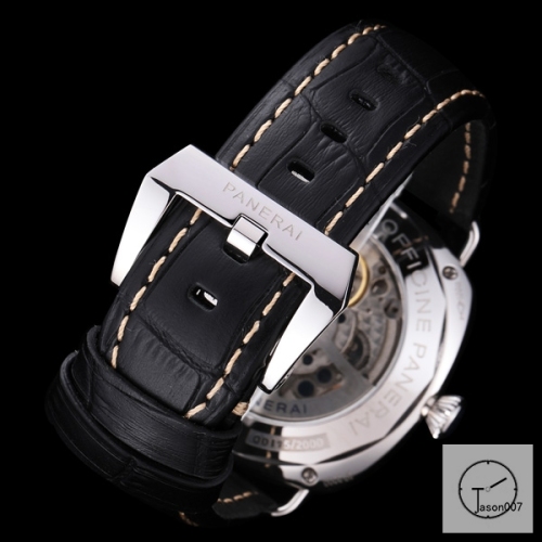Panerai Radiomir Venti Automatic Mechincal Black Dial PVD Black Case Glass Back 47MM PAM00423 Automatic Mechical Black Leather Strap Mens Watches ADFC38285450